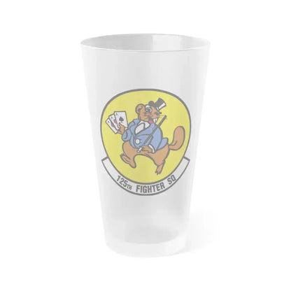 125 Fighter Squadron (U.S. Air Force) Frosted Pint Glass 16oz 16oz Frosted - Go Mug Yourself