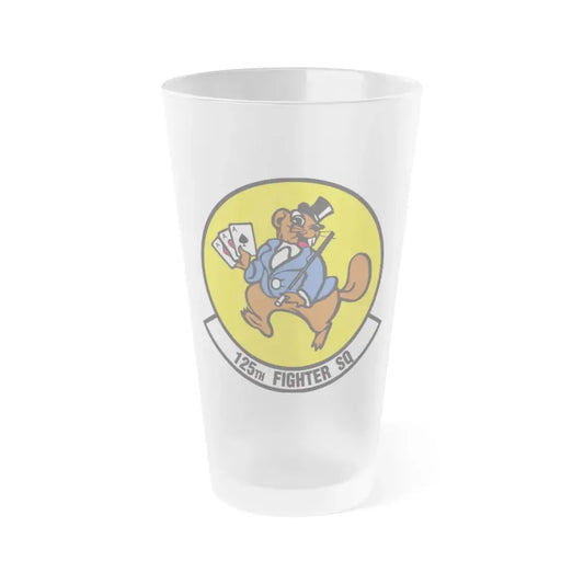 125 Fighter Squadron (U.S. Air Force) Frosted Pint Glass 16oz 16oz Frosted - Go Mug Yourself