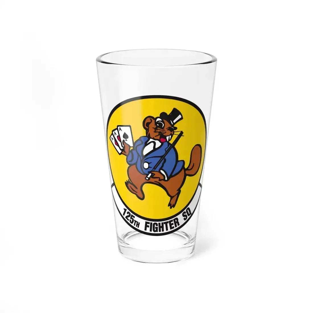 125 Fighter Squadron (U.S. Air Force) Pint Glass 16oz 16oz - Go Mug Yourself