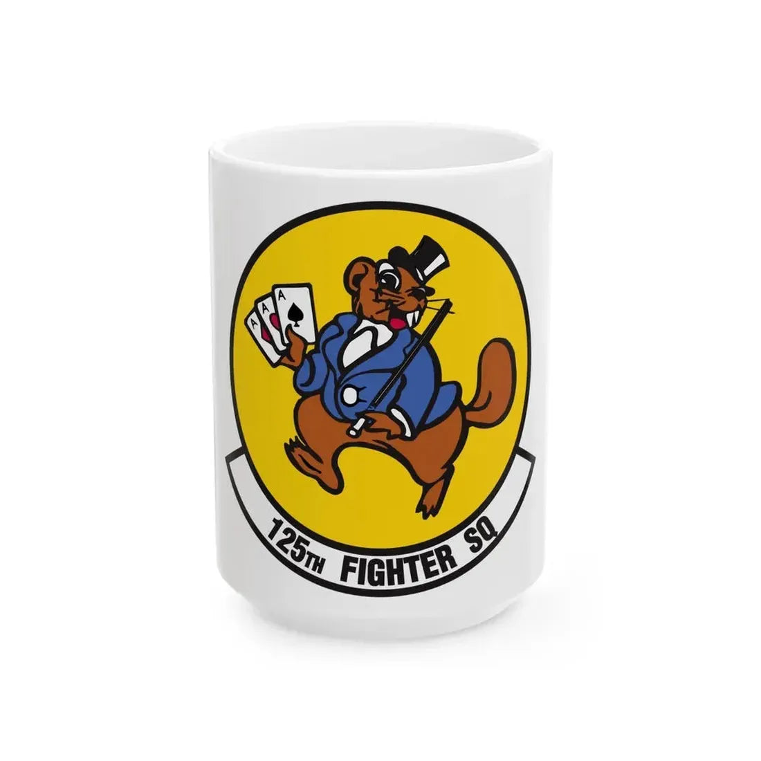 125 Fighter Squadron (U.S. Air Force) White Coffee Mug 15oz - Go Mug Yourself
