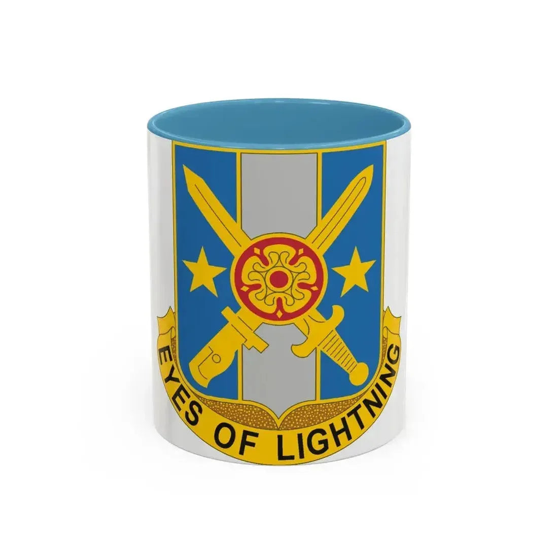 125 Military Intelligence Battalion (U.S. Army) Accent Coffee Mug 11oz Light Blue - Go Mug Yourself