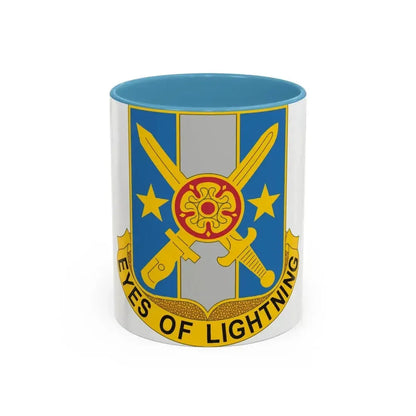 125 Military Intelligence Battalion (U.S. Army) Accent Coffee Mug 11oz Light Blue - Go Mug Yourself