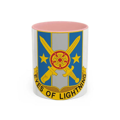 125 Military Intelligence Battalion (U.S. Army) Accent Coffee Mug 11oz Pink - Go Mug Yourself