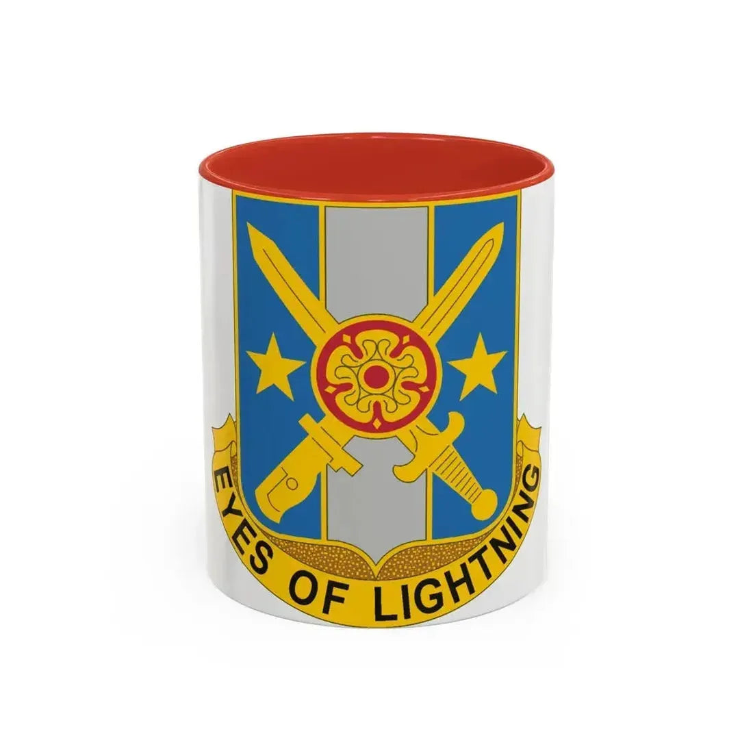 125 Military Intelligence Battalion (U.S. Army) Accent Coffee Mug 11oz Red - Go Mug Yourself