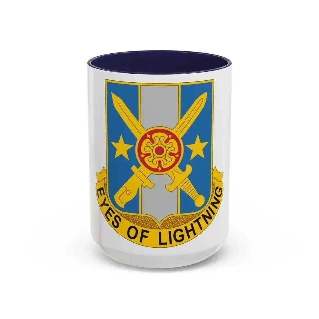 125 Military Intelligence Battalion (U.S. Army) Accent Coffee Mug 15oz Navy - Go Mug Yourself
