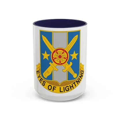 125 Military Intelligence Battalion (U.S. Army) Accent Coffee Mug 15oz Navy - Go Mug Yourself