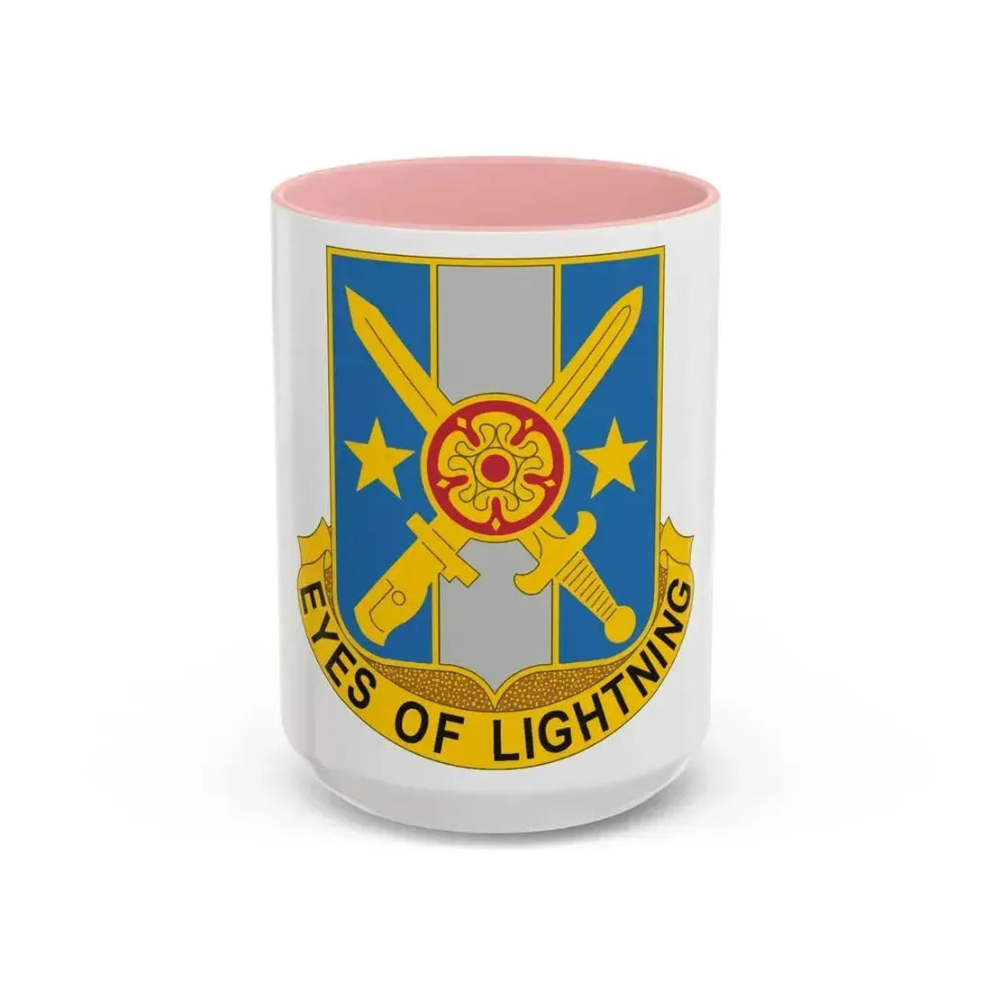 125 Military Intelligence Battalion (U.S. Army) Accent Coffee Mug 15oz Pink - Go Mug Yourself