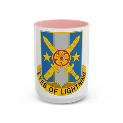 125 Military Intelligence Battalion (U.S. Army) Accent Coffee Mug 15oz Pink - Go Mug Yourself