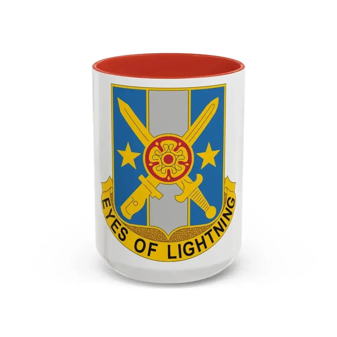 125 Military Intelligence Battalion (U.S. Army) Accent Coffee Mug 15oz Red - Go Mug Yourself