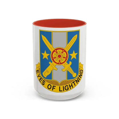 125 Military Intelligence Battalion (U.S. Army) Accent Coffee Mug 15oz Red - Go Mug Yourself