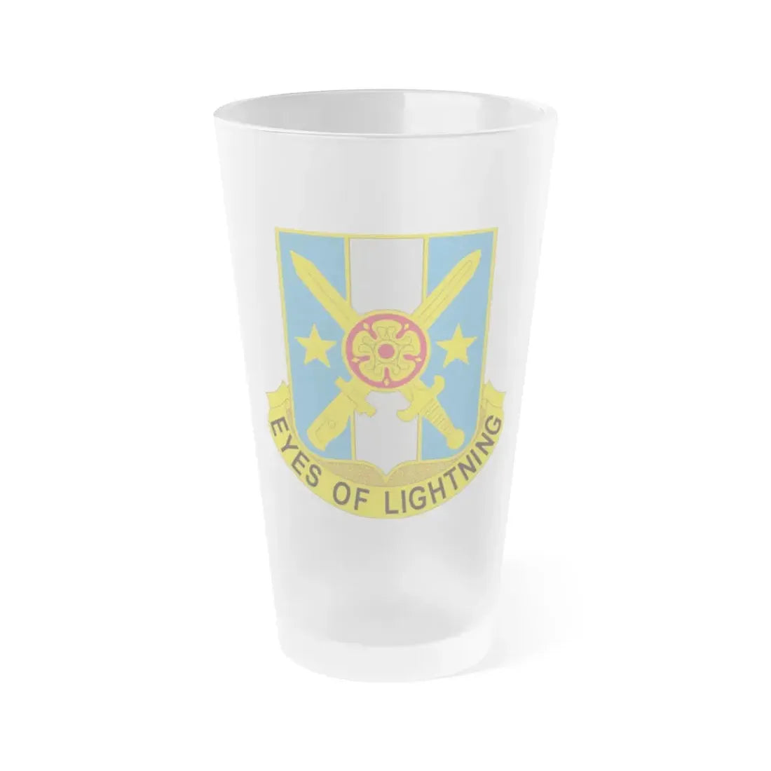 125 Military Intelligence Battalion (U.S. Army) Frosted Pint Glass 16oz Default Title - Go Mug Yourself
