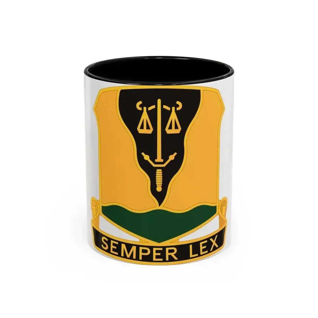 125 Military Police Battalion (U.S. Army) Accent Coffee Mug 11oz Black - Go Mug Yourself