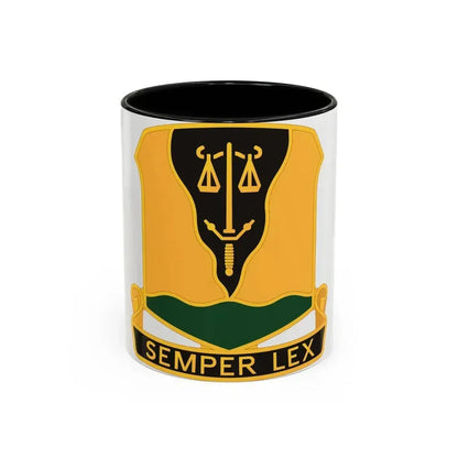 125 Military Police Battalion (U.S. Army) Accent Coffee Mug 11oz Black - Go Mug Yourself