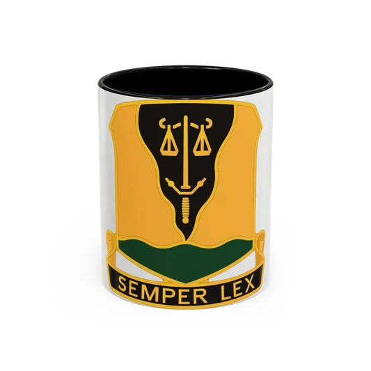 125 Military Police Battalion (U.S. Army) Accent Coffee Mug 11oz Black - Go Mug Yourself