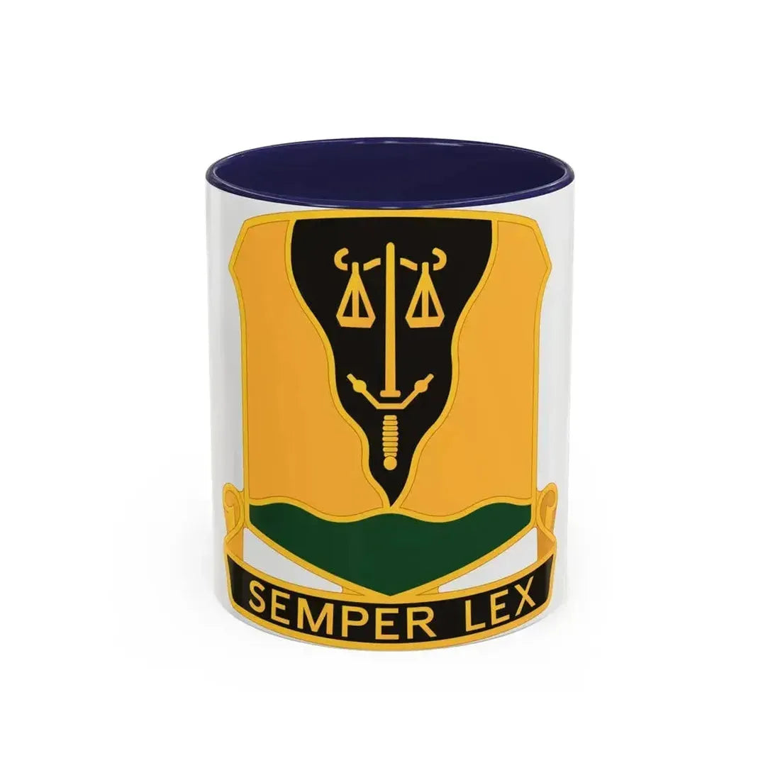 125 Military Police Battalion (U.S. Army) Accent Coffee Mug 11oz Navy - Go Mug Yourself