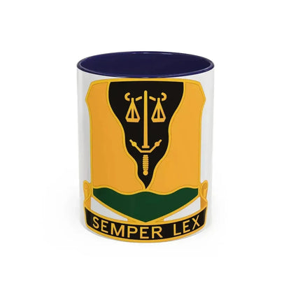 125 Military Police Battalion (U.S. Army) Accent Coffee Mug 11oz Navy - Go Mug Yourself