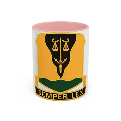 125 Military Police Battalion (U.S. Army) Accent Coffee Mug 11oz Pink - Go Mug Yourself