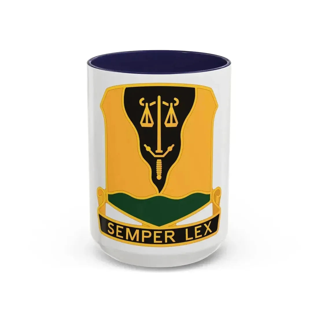 125 Military Police Battalion (U.S. Army) Accent Coffee Mug 15oz Navy - Go Mug Yourself