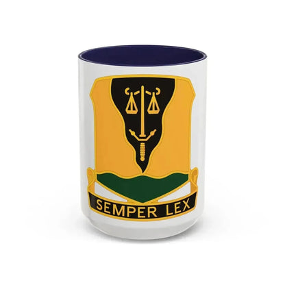 125 Military Police Battalion (U.S. Army) Accent Coffee Mug 15oz Navy - Go Mug Yourself