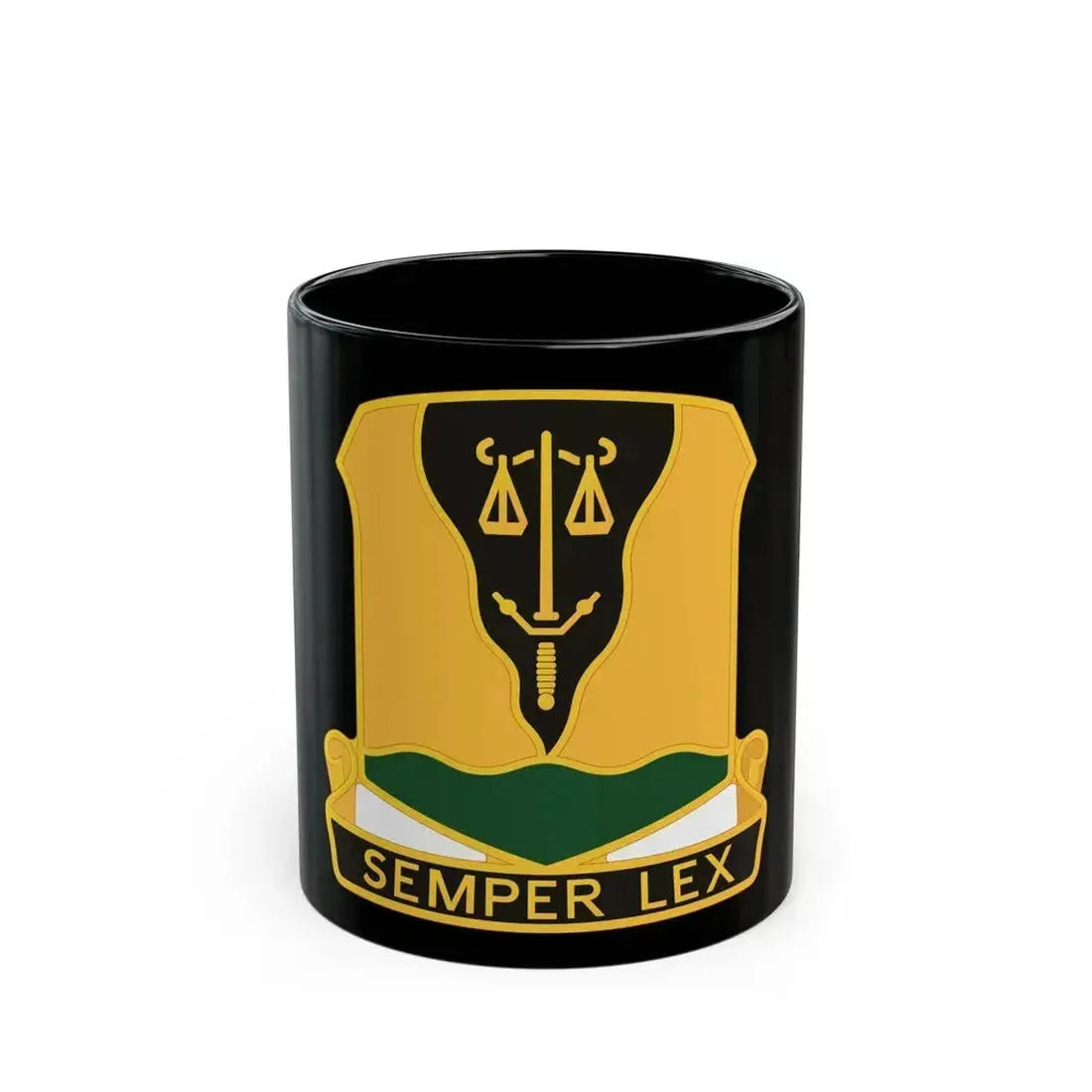 125 Military Police Battalion (U.S. Army) Black Coffee Mug 11oz - Go Mug Yourself