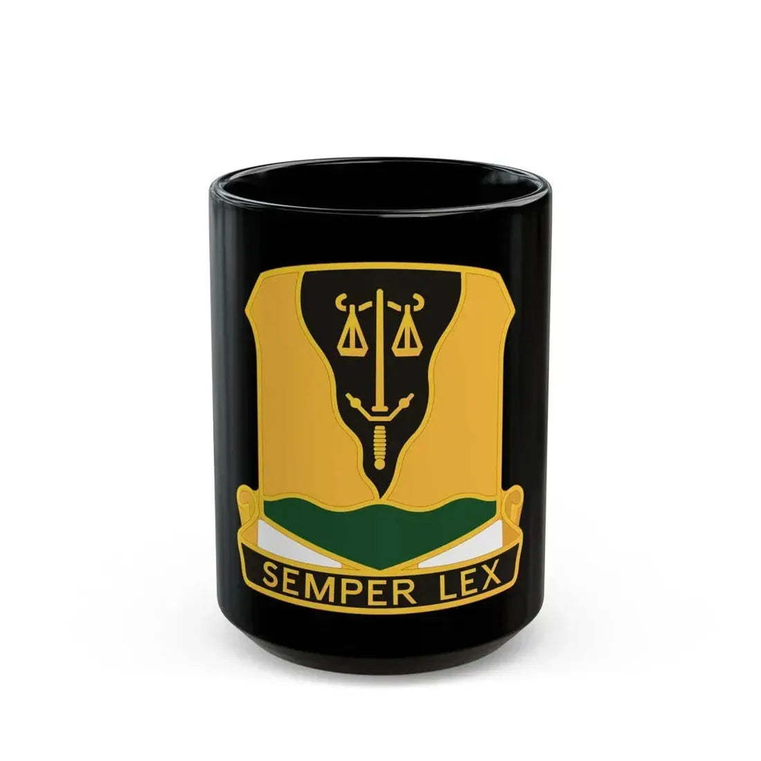 125 Military Police Battalion (U.S. Army) Black Coffee Mug 15oz - Go Mug Yourself