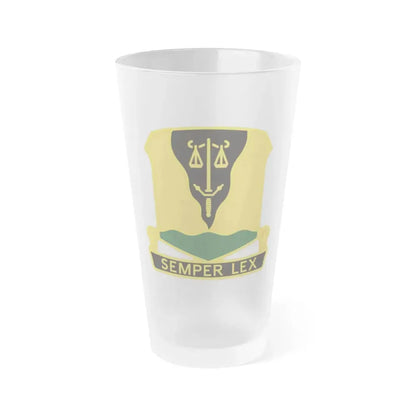 125 Military Police Battalion (U.S. Army) Frosted Pint Glass 16oz Default Title - Go Mug Yourself