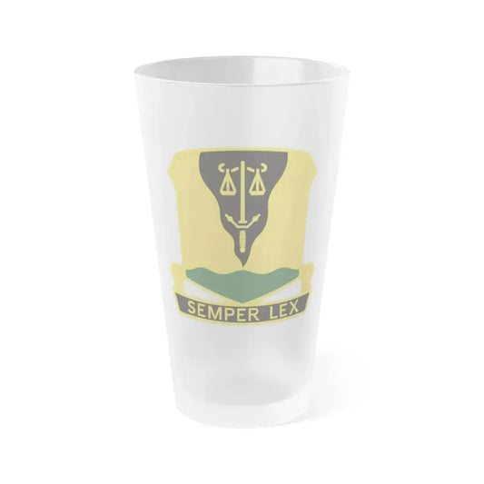 125 Military Police Battalion (U.S. Army) Frosted Pint Glass 16oz Default Title - Go Mug Yourself