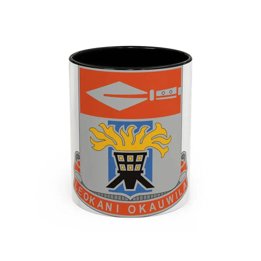 125 Signal Battalion (U.S. Army) Accent Coffee Mug 11oz Black - Go Mug Yourself