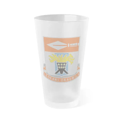 125 Signal Battalion (U.S. Army) Frosted Pint Glass 16oz Default Title - Go Mug Yourself