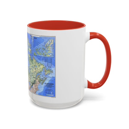 Canada (1985) (Map) Accent Coffee Mug