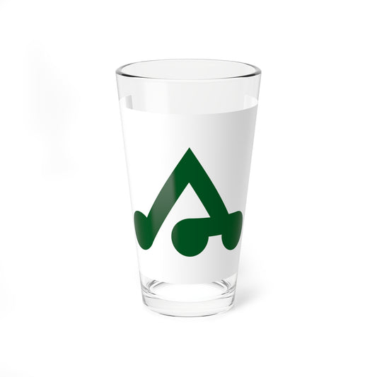 Flag of Kazamaura Aomori (Japan) Pint Glass 16oz