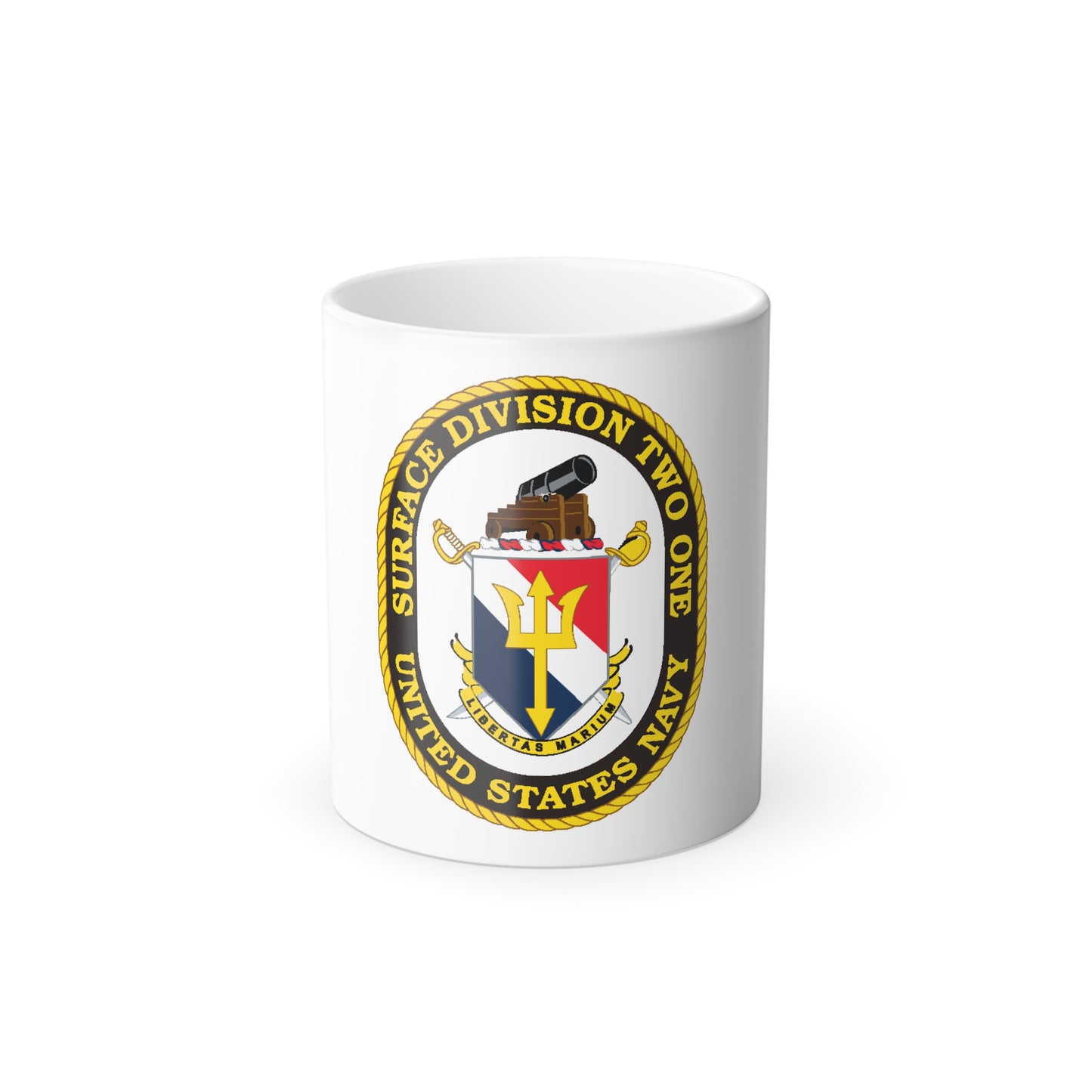 SURFACE DIVISION TWO ONE (U.S. Navy) Color Changing Mug 11oz