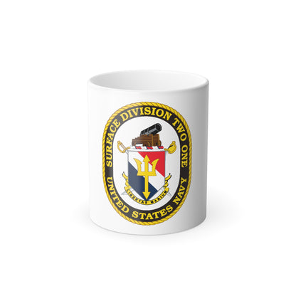 SURFACE DIVISION TWO ONE (U.S. Navy) Color Changing Mug 11oz