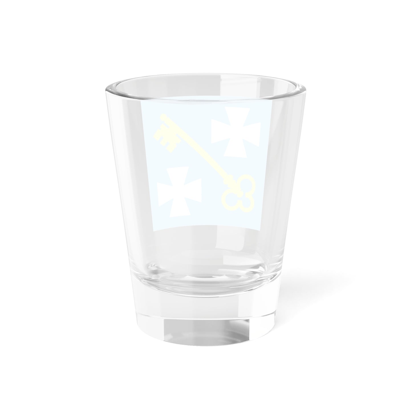 Прапор Бережниця Рівненська область (Ukraine) Shot Glass 1.5oz