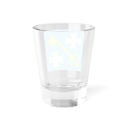 Прапор Бережниця Рівненська область (Ukraine) Shot Glass 1.5oz