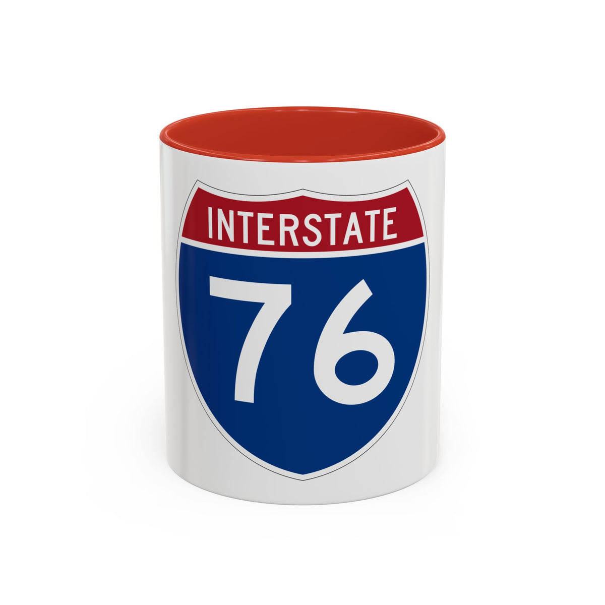 Interstate 76 Colorado Nebraska (U.S. Highways) Accent Coffee Mug