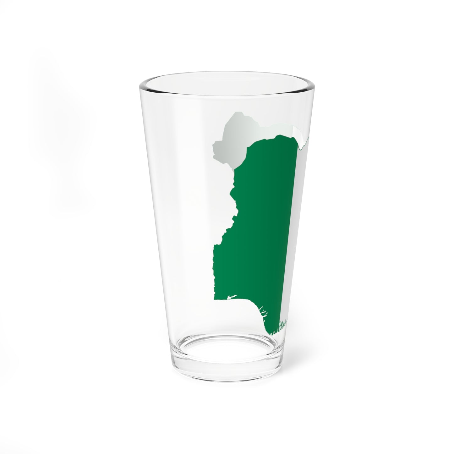 Flag map of Nigeria (Niger) Pint Glass 16oz