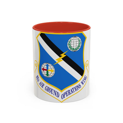 93d Air Ground Operations Wing Emblem (U.S. Air Force) Accent Coffee Mug