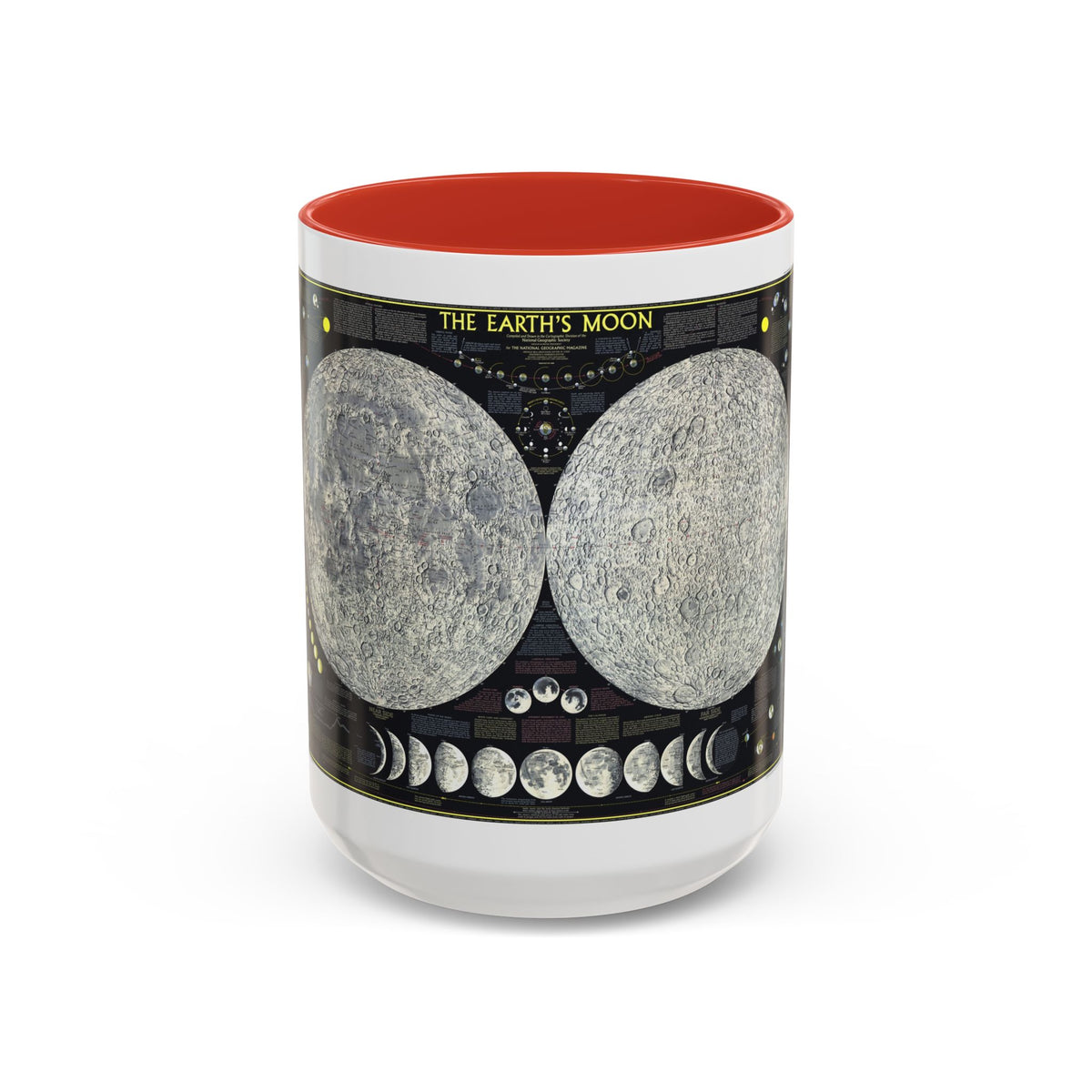 Space - The Moon (1969) (Map) Accent Coffee Mug