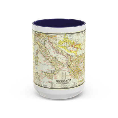 Mediterranean - Classical Lands (1949) (Map) Accent Coffee Mug