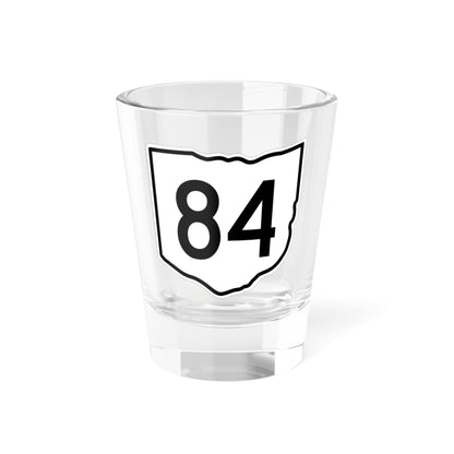 OH-84 1960 (Ohio) (Road Sign) Shot Glass 1.5oz