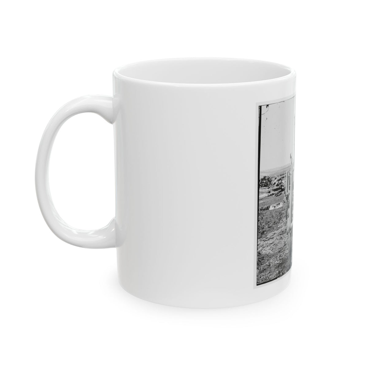 Richmond, Virginia. French 12-Pdr. Bronze Field Guns Importes From France (U.S. Civil War) White Coffee Mug