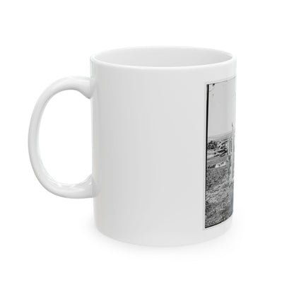 Richmond, Virginia. French 12-Pdr. Bronze Field Guns Importes From France (U.S. Civil War) White Coffee Mug