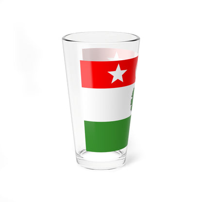 Flag of Aubusson Creuse (France) Pint Glass 16oz