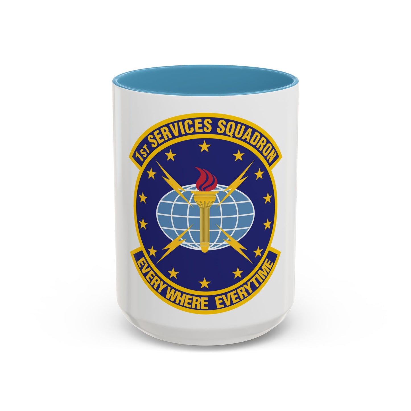 1st Services Squadron (U.S. Air Force) Accent Coffee Mug