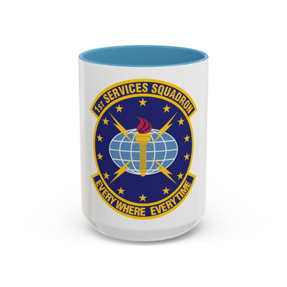 1st Services Squadron (U.S. Air Force) Accent Coffee Mug