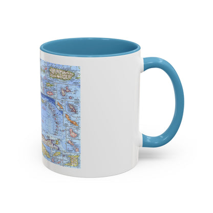 West Indies (1962) (Map) Accent Coffee Mug