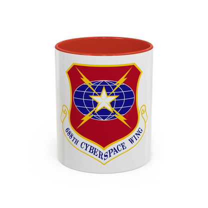 688 Cyberspace Wing ACC (U.S. Air Force) Accent Coffee Mug