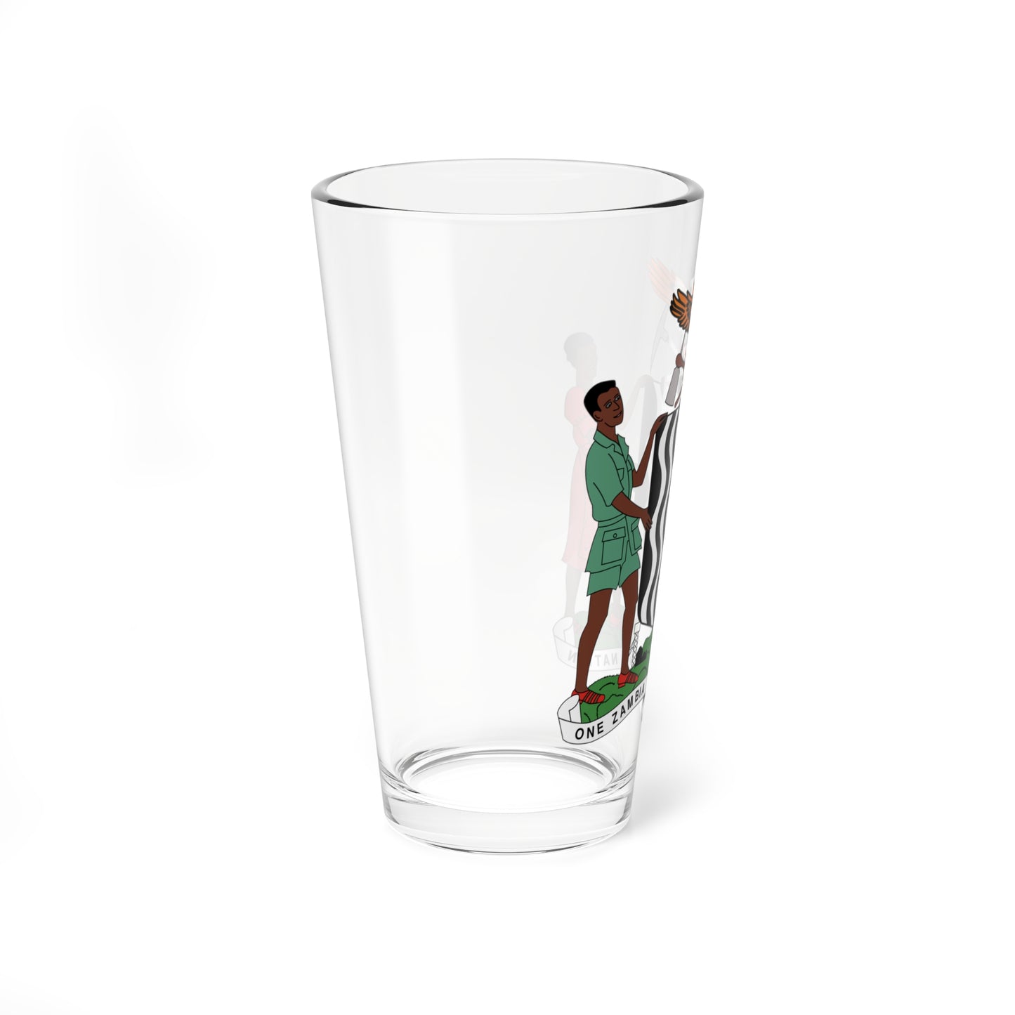 Coat of arms of Zambia (Zambia) (Coat of Arms) Pint Glass 16oz