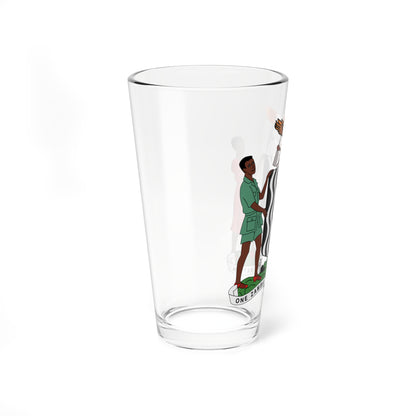 Coat of arms of Zambia (Zambia) (Coat of Arms) Pint Glass 16oz